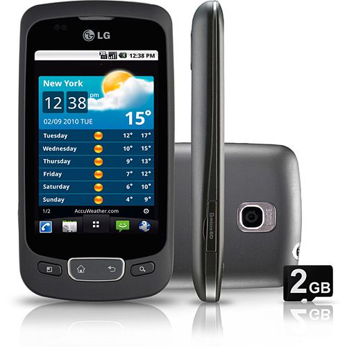 Smartphone LG P500 Preto - GSM